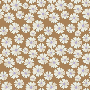 Earth tone florals with lavender