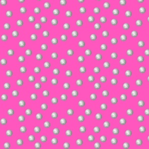 Pink Disco Ball Fabric, Wallpaper and Home Decor