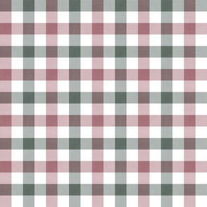 1 Inch Gingham//Into The Woods//Pink