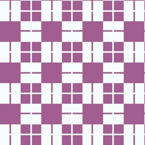 Checkered Squares (Plum)