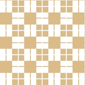 Checkered Squares (Tan)