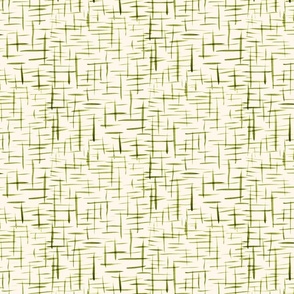 Waffle texture | Hand-painted watercolors | grass green on cream | 12