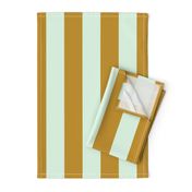 Houseofmay-bold vertical stripes mint gold