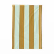 Houseofmay-bold vertical stripes mint gold