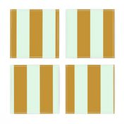 Houseofmay-bold vertical stripes mint gold