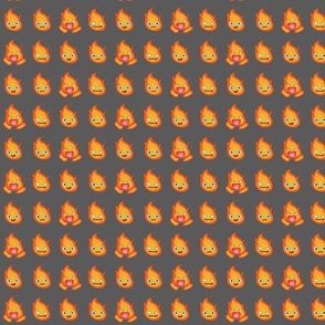 Calcifer Fabric, Wallpaper and Home Decor