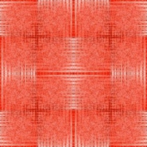 Rotating Woven Texture in Monochromatic Fire Engine Red - 4 inch repeat