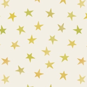 asymmetrical stars // cool yellow