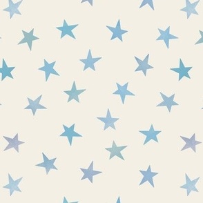 asymmetrical stars // sky blue