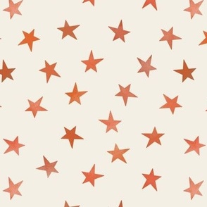 asymmetrical stars // orange