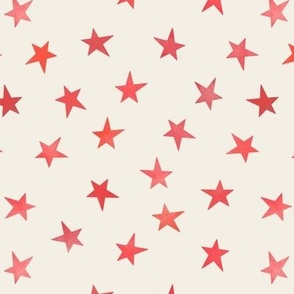 asymmetrical stars // candy apple red