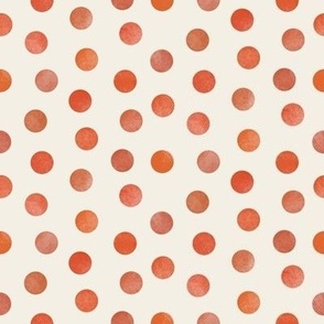 misaligned dots // burnt orange