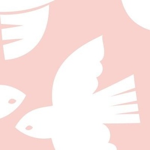 Doves on Pink - XL