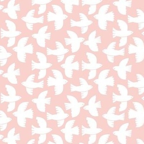 Doves on Pink - XS