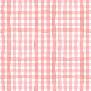 gingham in red rose