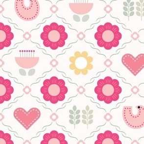 Pink Flower Wallpaper - Medium