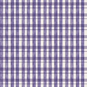 plaid check // lavender + violet