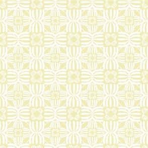 light yellow geometric tiles 