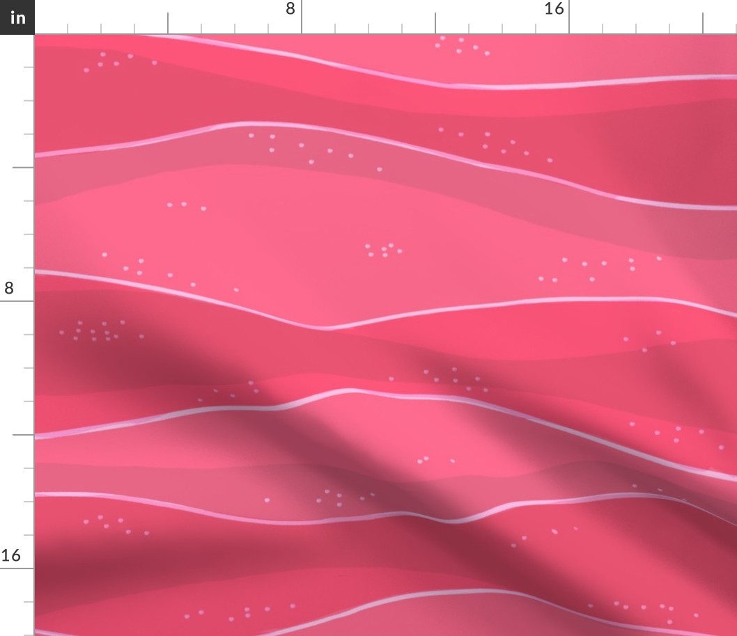 Waves pink large