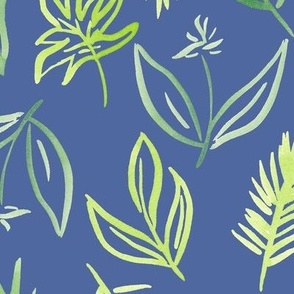 Playful Palms - Periwinkle