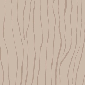 light brown running ink stripes on warm neutral / tan / khaki