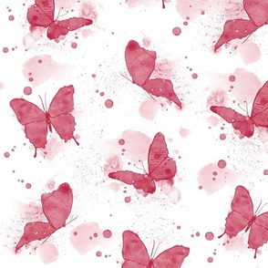 Big scale Butterfly viva magenta