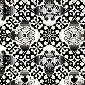 Black and White - Reimagined Elegance - Non Directional Wallpaper |  Regular scale ©designsbyroochita