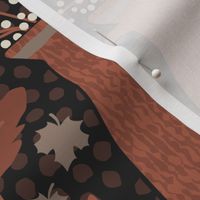 Black and Brown - Autumn Vase decor - Fall Linen - Regular scale ©designsbyroochita