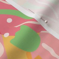 Vibrant Green and Pink - Medium - Maximalist Moody Owl Jungle Wallpaper ©designsbyroochita
