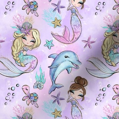 mermaids lilac 