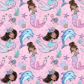 mermaids and dolphin 