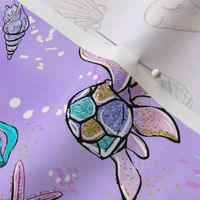 sea turtle lilac