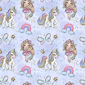 fairy rainbow and unicorn 