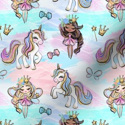 fairy unicorn pink and blue