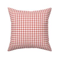 Dreamy Rosy Terracotta Gingham Plaid / Cottagecore / Small