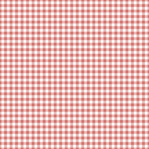 Dreamy Rosy Terracotta Gingham Plaid / Cottagecore / Small