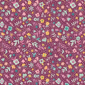 Floral Dollhouse - Purple 