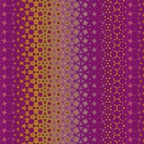 Morphing Pattern of Geometric Shapes in Pink and yellow