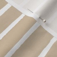 Painterly Watercolor Stripe- Neutral Sand Beige