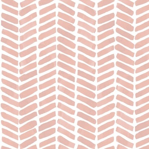 Painterly Chevron-conch shell-Benjamin Moore-052- Blush Pink -herringbone pattern