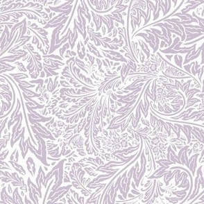 12" Woodland florals Morris Larkspur - lavender lilac