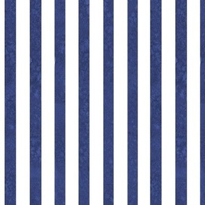 Vertical Watercolor Stripes-Starry Night Blue- Dark Blue Sapphire