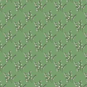 Lilly of the Valley in green mini