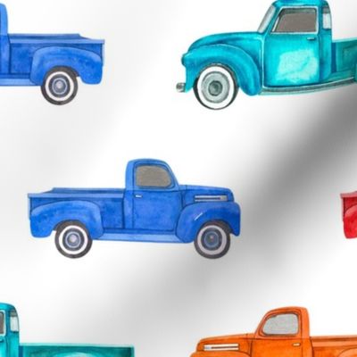 Large Scale Colorful Vintage Trucks 