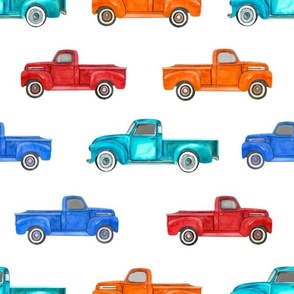 Large Scale Colorful Vintage Trucks 