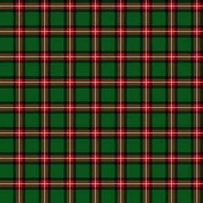 Bacon green tartan, 1" bright