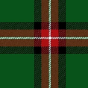 Bacon green tartan, 6" bright