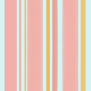 New Stripes - Pink, Yellow, Mint green