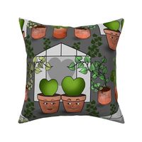 Garden Love (Grey Gray large scale) 