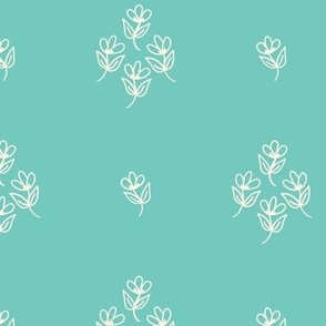 retro-flowers-bunch-teal